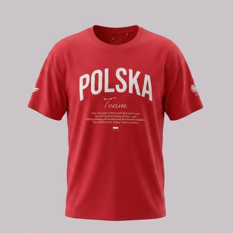 【取寄】ポーランド応援Tシャツ(赤)